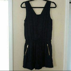 Mark. dressy navy romper Size M